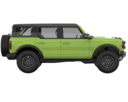 Realistic SUV isolated on transparent background. 3d rendering - illustration png