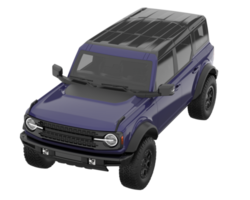 suv realista aislado sobre fondo transparente. Representación 3d - ilustración png