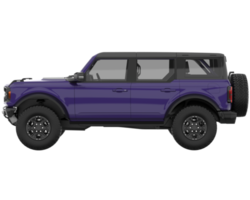 Realistic SUV isolated on transparent background. 3d rendering - illustration png