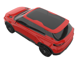 Realistic SUV isolated on transparent background. 3d rendering - illustration png