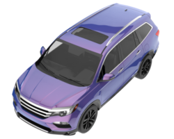 realistisk sUV isolerat på transparent bakgrund. 3d tolkning - illustration png