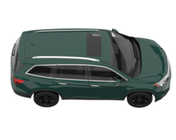 Realistic SUV isolated on transparent background. 3d rendering - illustration png