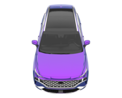 Realistic SUV isolated on transparent background. 3d rendering - illustration png