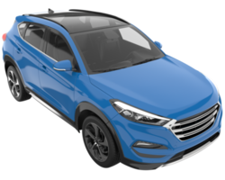 Realistic SUV isolated on transparent background. 3d rendering - illustration png