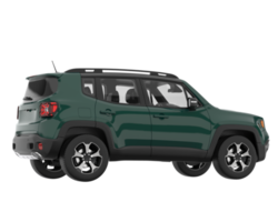 suv realista aislado sobre fondo transparente. Representación 3d - ilustración png