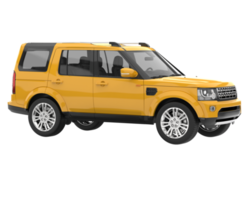 Realistic SUV isolated on transparent background. 3d rendering - illustration png