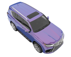 Realistic SUV isolated on transparent background. 3d rendering - illustration png