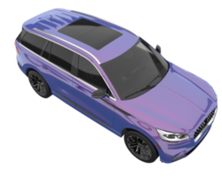Realistic SUV isolated on transparent background. 3d rendering - illustration png