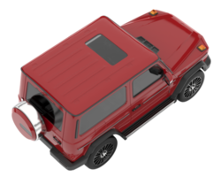 Realistic SUV isolated on transparent background. 3d rendering - illustration png