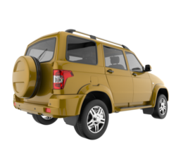 suv realista isolado em fundo transparente. renderização 3D - ilustração png