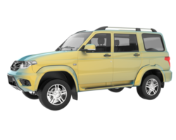 Realistic SUV isolated on transparent background. 3d rendering - illustration png