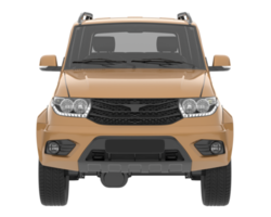 Realistic SUV isolated on transparent background. 3d rendering - illustration png