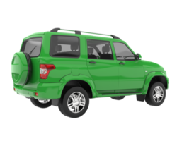 Realistic SUV isolated on transparent background. 3d rendering - illustration png