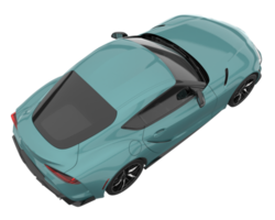 carro esporte isolado em fundo transparente. renderização 3D - ilustração png