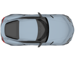 sport bil isolerat på transparent bakgrund. 3d tolkning - illustration png