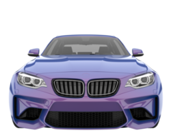 Sport car isolated on transparent background. 3d rendering - illustration png