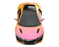 voiture de sport isolée sur fond transparent. rendu 3d - illustration png