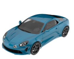 carro esporte isolado em fundo transparente. renderização 3D - ilustração png