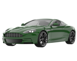 carro esporte isolado em fundo transparente. renderização 3D - ilustração png