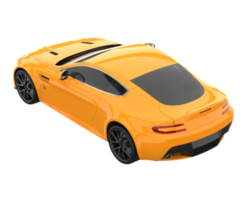 Sport car isolated on transparent background. 3d rendering - illustration png