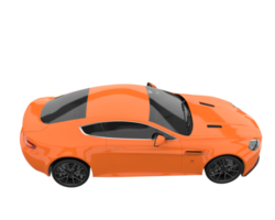 Sport car isolated on transparent background. 3d rendering - illustration png