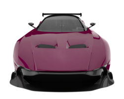 voiture de sport isolée sur fond transparent. rendu 3d - illustration png