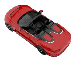 Sport car isolated on transparent background. 3d rendering - illustration png