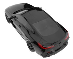 Sport car isolated on transparent background. 3d rendering - illustration png