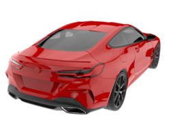 Sport car isolated on transparent background. 3d rendering - illustration png