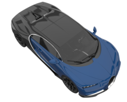 Sport car isolated on transparent background. 3d rendering - illustration png