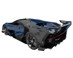 voiture de sport isolée sur fond transparent. rendu 3d - illustration png