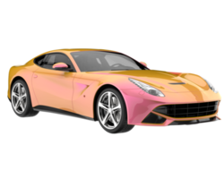 Sport car isolated on transparent background. 3d rendering - illustration png