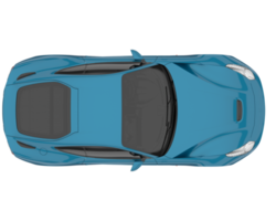 Sport car isolated on transparent background. 3d rendering - illustration png