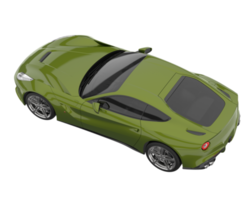 Sport car isolated on transparent background. 3d rendering - illustration png