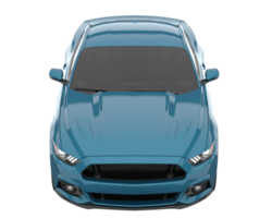 voiture de sport isolée sur fond transparent. rendu 3d - illustration png