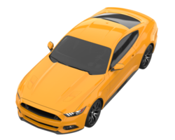 Sport car isolated on transparent background. 3d rendering - illustration png