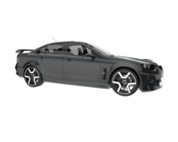 voiture de sport isolée sur fond transparent. rendu 3d - illustration png