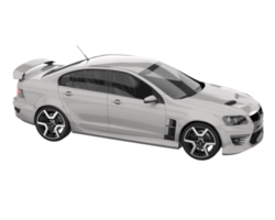 Sport car isolated on transparent background. 3d rendering - illustration png