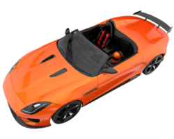 carro esporte isolado em fundo transparente. renderização 3D - ilustração png