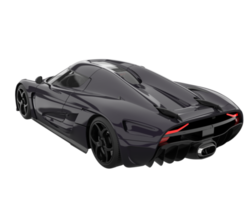 carro esporte isolado em fundo transparente. renderização 3D - ilustração png