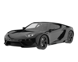 voiture de sport isolée sur fond transparent. rendu 3d - illustration png