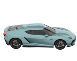 voiture de sport isolée sur fond transparent. rendu 3d - illustration png