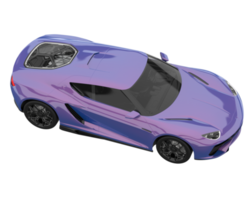 Sport car isolated on transparent background. 3d rendering - illustration png