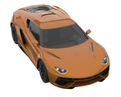 Sport car isolated on transparent background. 3d rendering - illustration png