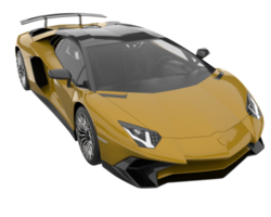 carro esporte isolado em fundo transparente. renderização 3D - ilustração png