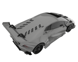 voiture de sport isolée sur fond transparent. rendu 3d - illustration png