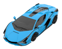 voiture de sport isolée sur fond transparent. rendu 3d - illustration png