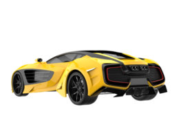 voiture de sport isolée sur fond transparent. rendu 3d - illustration png