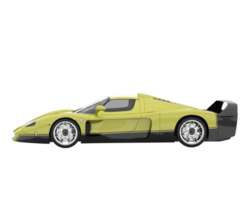 voiture de sport isolée sur fond transparent. rendu 3d - illustration png