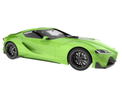 sport auto geïsoleerd Aan transparant achtergrond. 3d renderen - illustratie png